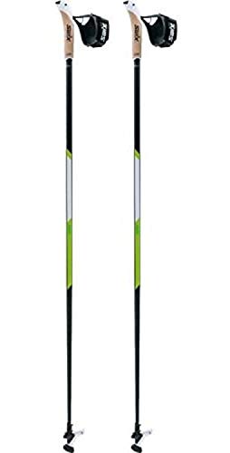Swix CT4 Nordic Walking Stock Lime Carbon Tech mit Twist & Go Spitze 1 Paar 100cm von Swix