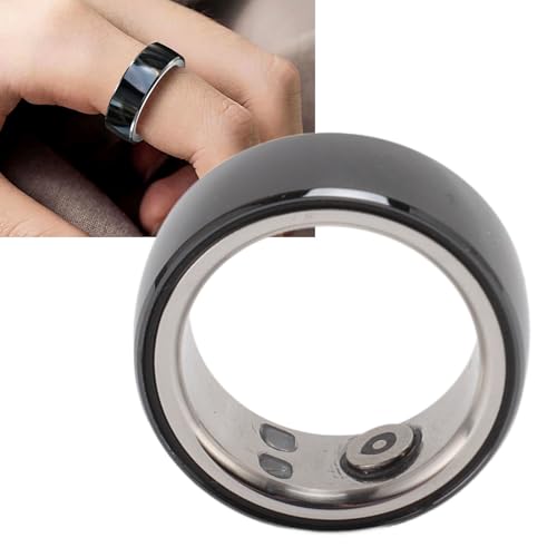 Sxhlseller Smart Ring Health Tracker, IP68 Wasserdichter Gesundheitsring für Schlaf Tracking mit NFC Unterstützung, Outdoor Aktivitäts und Fitness Tracker Ring (Innendurchmesser 19,9 mm) von Sxhlseller