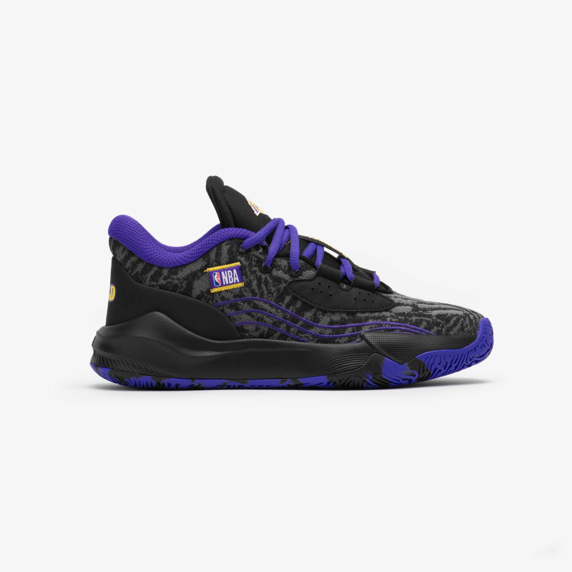 Kinder Basketball Schuhe niedrig NBA Lakers - Fast 900 Low-1 schwarz von TARMAK