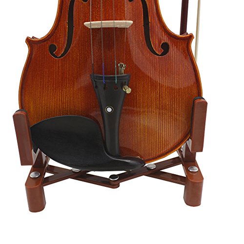 Geigenständer – Musikinstrumentenständer mit Bogenhalter für Geigenständer, tragbar, verstellbar und faltbar von TEUOPIOE