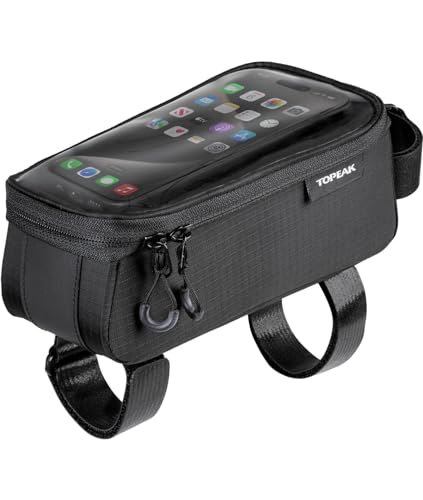 Topeak Unisex – Erwachsene Horizontale Rohrtasche (Oben) Bento Pack (0,85 L) Schwarz Mit Klettbändern Tasche zum Rahmen, Einheitsgröße von TOPEAK