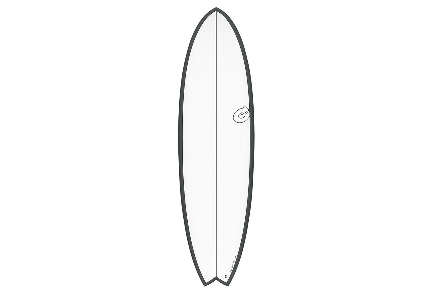 TORQ Wellenreiter Surfboard TORQ Epoxy TET CS 6.3 Fish Carbon Grau, Fish, (Board) von TORQ