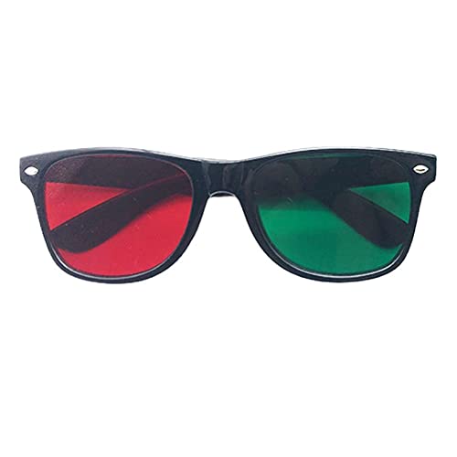 TOSSPER 1 Stück Rote Grüne Brille Brille Für Amblyopie Training Visual Funktion Testtraining Rote Und Grüne Glasse von TOSSPER