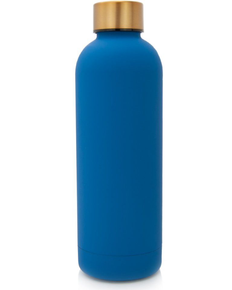 TRENDY AND NEW Trinkflasche T&N Edelstahl Trinkflasche Classique 500ml, Thermosflasche 0,5l für Büro, auslaufsichere Wasserflasche für Kohlensäure, Thermoskanne mit GRATIS Samttasche für unterwegs, Isolierflasche für Tee & Kaffee, mit HIGH EFFECTIVE INSULATION TECHNOLOGY hält 14h HEISS 29h EISKALT, Flasche für Sprudel-Wasser von TRENDY AND NEW
