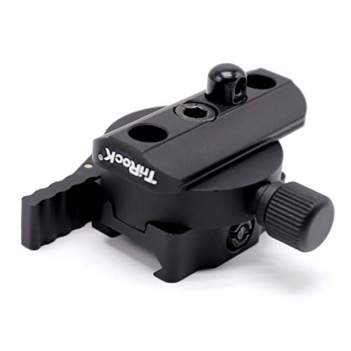 TRIROCK Quick Release Detachable Combined bipod Adapter for pivoting with Base Mount fits 21mm Rail System von TRIROCK