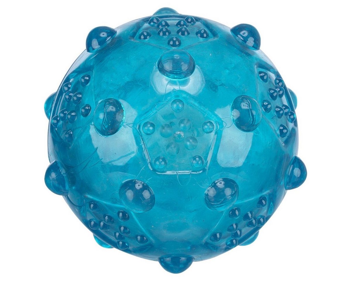 TRIXIE Spielknochen Ball, thermoplastisches Gummi (TPR), Durchmesser: 8 cm / Farbe: petrol von TRIXIE