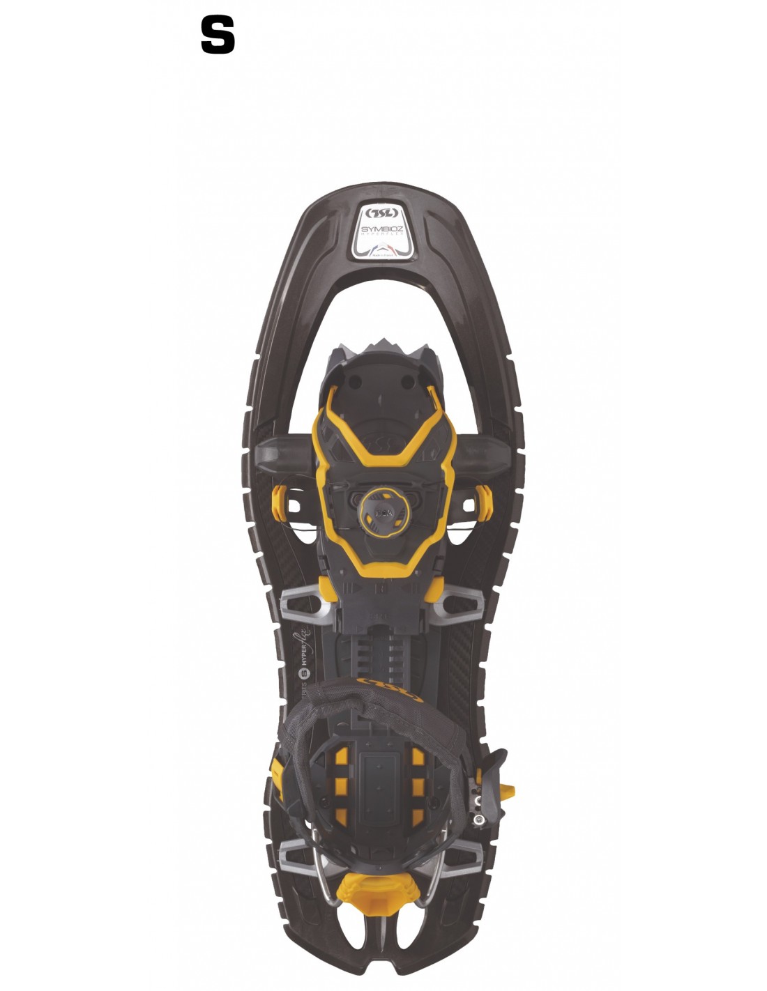TSL Schneeschuhe Symbioz Hyperflex Adjust Titan Black (inkl. robuste Transporttasche mit Griff) Schneeschuhfarbe - Schwarz, Produkt nach Schuhgröße - S, von TSL