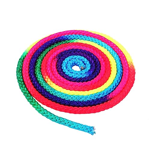 TTOCAR Regenbogenfarbenes Seil für Rhythmische Gymnastik, Solides Wettkampfkunst-Trainingsseil von TTOCAR