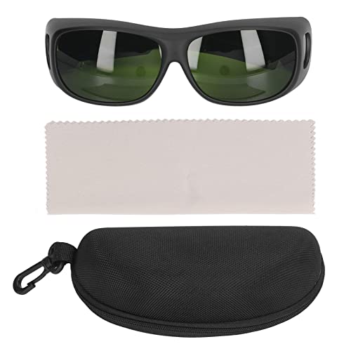 TTOCAR Schweißbrille, Leichte, Kratzfeste PC-Nylon-UV-beständige Schweißerbrille, Taschenlampen-Schneidbrille, Kantenschutzbrille, Schweißbrille für Elektroschweißen(Hellgrün IR3.0) von TTOCAR