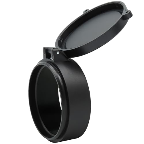 TacFirst LensCap Objektivschutzkappe LC1 Abdeckung für Zielfernrohre Klappdeckel Fernglas (Schwarz, 61) von TacFirst