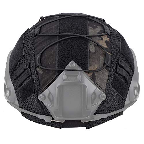 Taktischer Helmüberzug Helmzubehör für Airsoft Paintball CS Militär Jagd Helm Ausrüstung von Tarnnetz