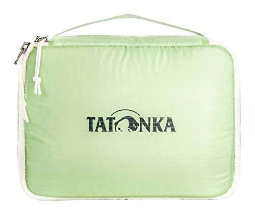 Packtasche Tatonka SQZY Padded Pouch M (1,7 L) – Ultraleichte, gepolsterte Aufbewahrungstasche mit Reißverschluss - Ideal zum Verstauen stoßempfindlicher Gegenstände im Reisegepäck - hell-grün von Tatonka