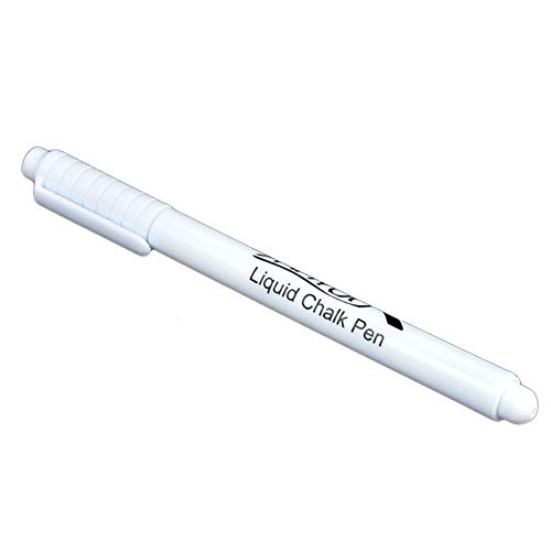 Tenglang Flüssige Kreide Marker weiß Safe Dustless Wet Erase Paint Stifte für Glasfenster Kreidetafel Blackboard weiß Flüssigkeit Kreidestift (2PCS) von Tenglang