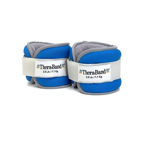 TheraBand Gewichtsmanschetten (1 Paar) Blau | 1,130 kg, Onesize von Theraband