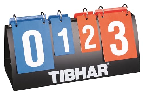 Tibhar Anzeigetafel Basic | Tischtennis Zählgerät | Zähltafel mit Punkteanzeige und Satzanzeige | 39cm x 21cm von Tibhar