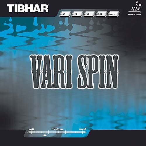 Tibhar Belag Vari Spin, 1,8 mm, schwarz von Tibhar