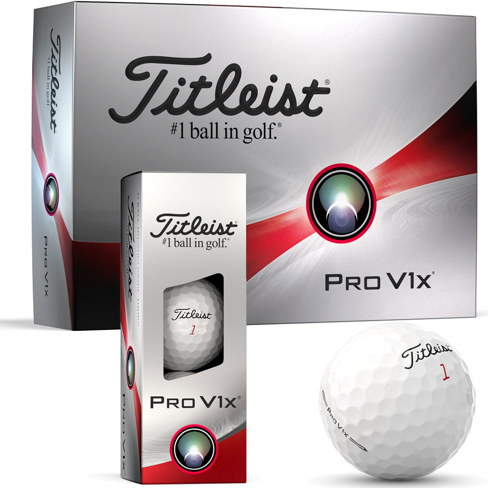 'Titleist Pro V1x Golfball 2024 3er Packung weiss' von Titleist