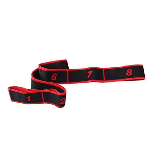 Tiuimk Flexband Elastisches Band Widerstandsbänder 8 Fitnessbänder Yoga Übung Dehnen für Frauen 90 cm 15 kg von Tiuimk