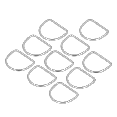 Tnfeeon D-Ringe aus Edelstahl, Nahtloses Schweißen, Haltbarkeit, D-Ringe, Korrosionsbeständigkeit für Kajaks (15 * 12 * 3 MM) von Tnfeeon