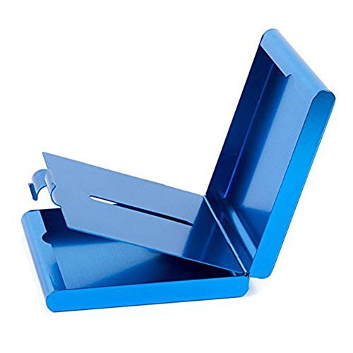 ToBeIT blau Zigarettenetuis aus Aluminium – Metall Etui Zigaretten/Zigaretten Kasten für 20 Stücke Zigaretten von ToBeIT