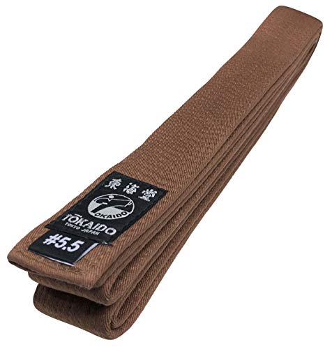 Tokaido Karategürtel braun | Braungurt Karate Gürtel aus Baumwolle | Verschiedene Längen (265) von Tokaido