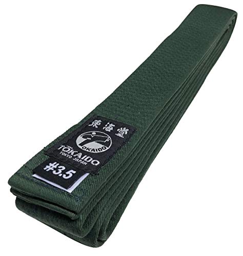 Tokaido Karategürtel grün | Grüngurt Karate Gürtel aus Baumwolle | Verschiedene Längen (335) von Tokaido