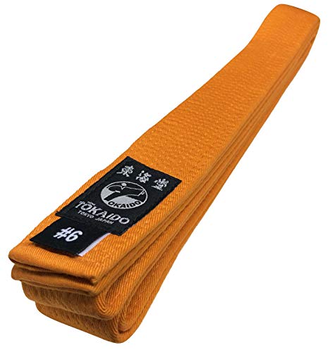 Tokaido Karategürtel orange | Orangegurt Karate Gürtel aus Baumwolle | Verschiedene Längen (315) von Tokaido