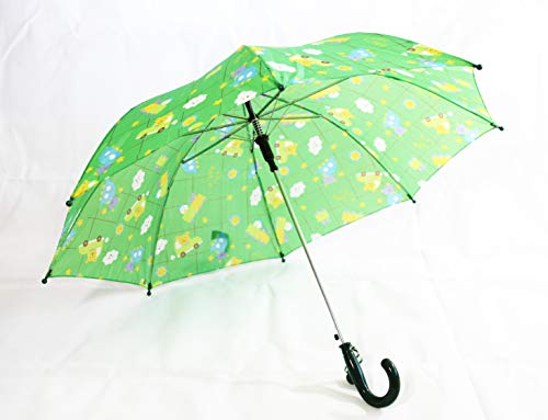 Schöner Kinder Regenschirm, Kinderschirm in grün Motiv: Teddy (3463) von Top !!