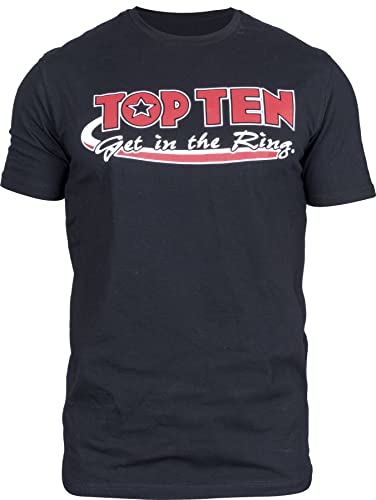 T-Shirt „Get in The Ring“ - schwarz, Gr. XL von TOP TEN