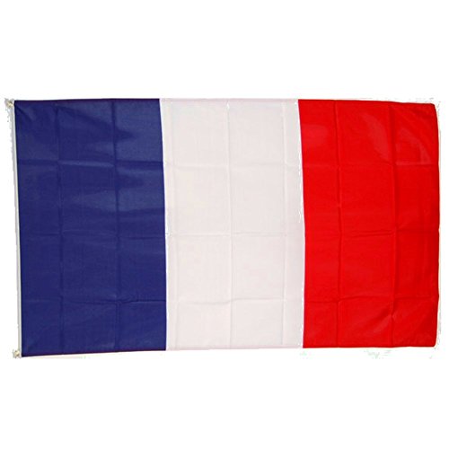 TopTen Frankreich Fahne 150 x 90cm Blau Weiß Rot, Flagge mit Ösen von TopTen