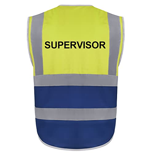 Supervisor-Sicherheitsweste, 9 Taschen Warnweste mit hoher Sichtbarkeit von TopTie