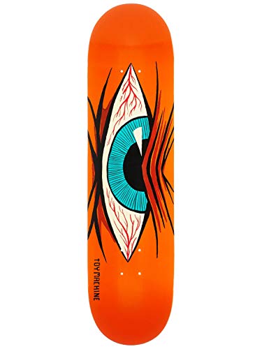 Toy Machine Mad Eye Skateboard-Deck, Orange, 20,3 cm von Toy Machine