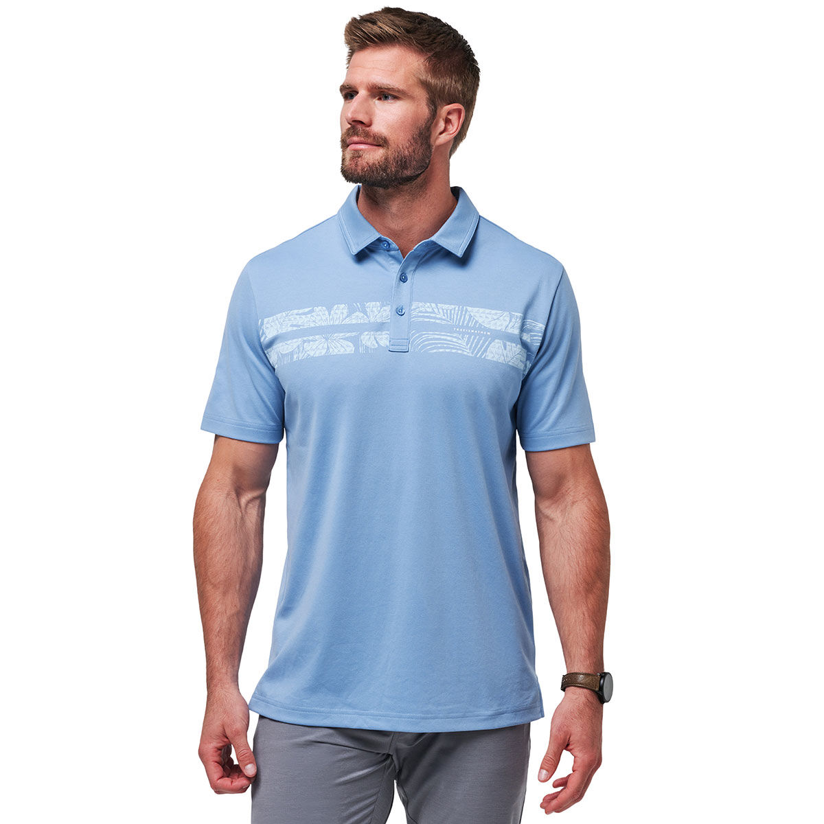 Travis Mathew TravisMathew Men's Leid Back Golf Polo Shirt, Mens, Harbor, Large | American Golf von Travis Mathew