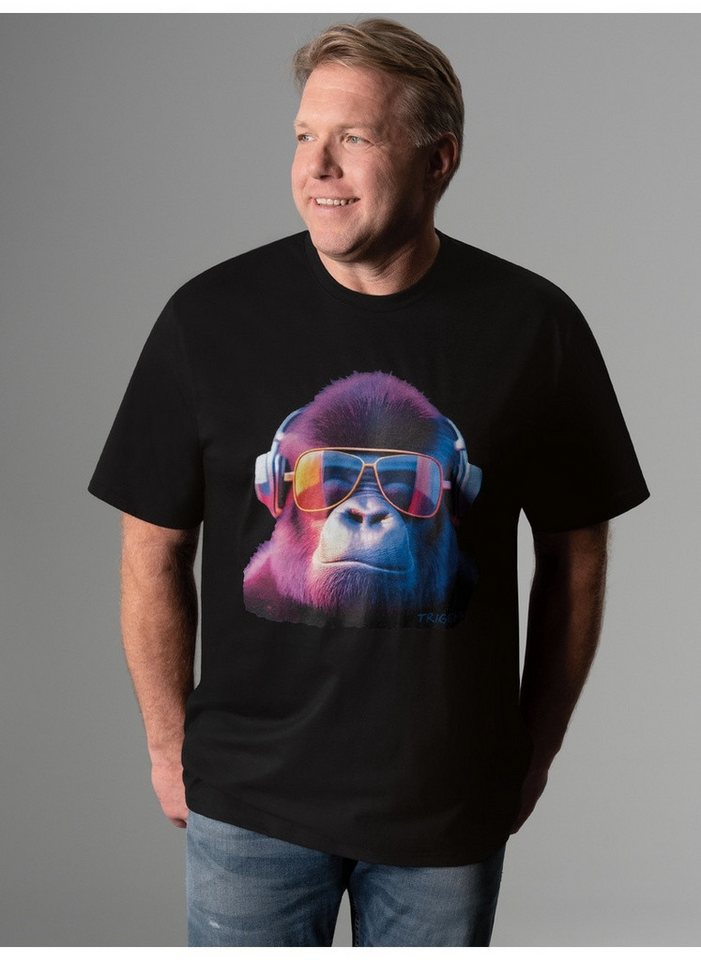 Trigema T-Shirt TRIGEMA T-Shirt mit coolem Gorilla-Print (1-tlg) von Trigema