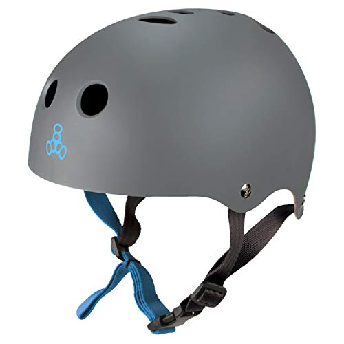 Triple Eight Sweatsaver Halo Wasserhelm für Wakeboarden und Wasserski Helm, Karbongummi, XL von Triple Eight