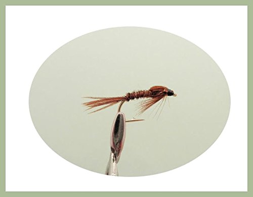 Fasan Schwanz Nymphe Forelle Fliegen, 12 Stück gemischt 10/12/14/16, für Fliegenfischen von Troutflies UK Nymph Flies