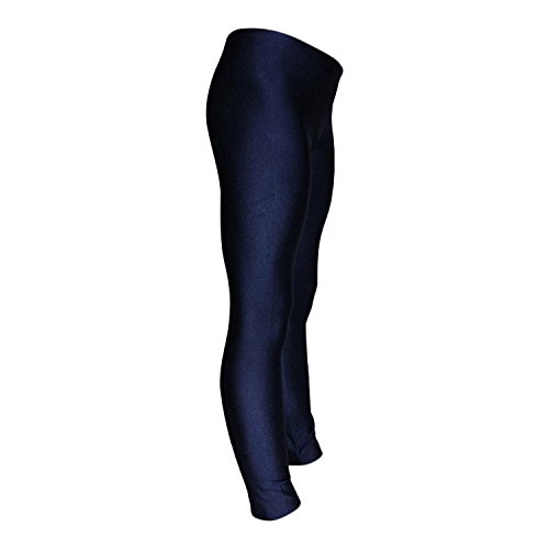 Leggings Turnhose aus Lycra mit Glanz Effekt in Dunkelblau oder Schwarz Farbe Dunkelblau, Größe 116 von Turnanzug-GymStern