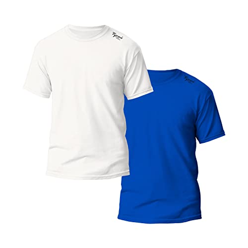 Tyron Funktionsfaser T-Shirt LX-1, 2 Stück (weiß/blau - 3XL) von Tyron