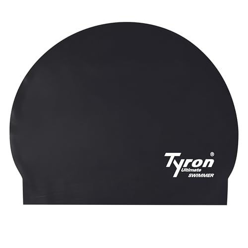 Tyron Latex Badekappe (schwarz) | | Unisex Badekappe aus Latex von Tyron