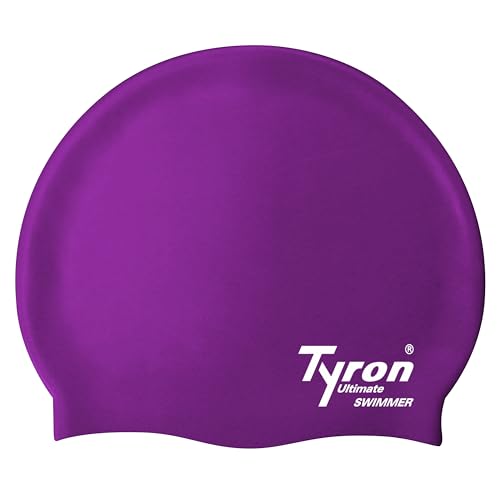 Tyron Soft Touch Badekappe (lila) | | 100% Silikon | Unisex | Damen & Herren | Schwimmsport von Tyron