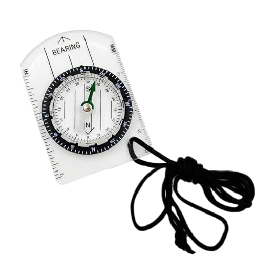 Mini-Kompass, Taschenkompass,Camping-Überlebenskompass aus Acryl - Tragbares Outdoor-Navigationsgerät, tragbarer Kompass für Outdoor-Aktivitäten und Navigation von Tytlyworth