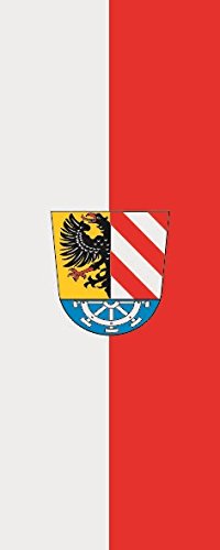 U24 Fahne Flagge Landkreis Nürnberger Land im Hochformat Premiumqualität 80 x 200 cm von U24