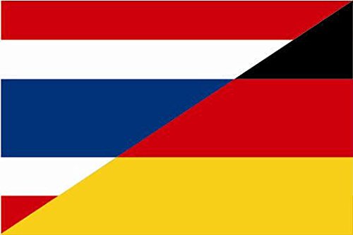 U24 Fahne Flagge Thailand-Deutschland Bootsflagge Premiumqualität 30 x 45 cm von U24