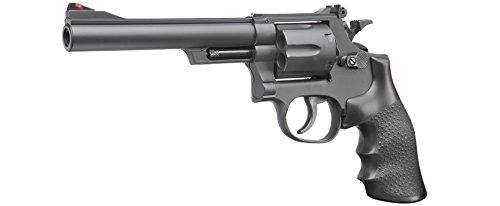 UHC M-19 6 Zoll Softair Revolver mit Hülsen 6mm BB schwarz von UHC