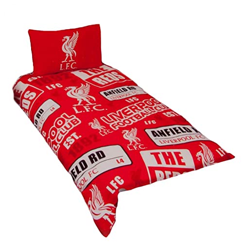 Liverpool F.C. Official Liverpool Offizielles Bettwäsche-Set für Einzelbett, Mehrfarbig von Liverpool FC