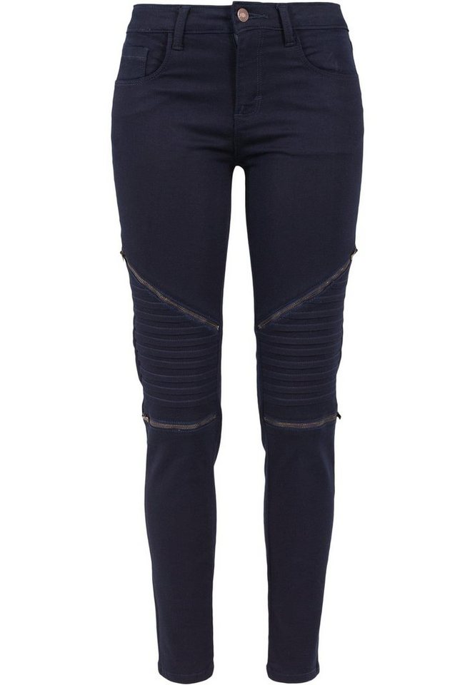 URBAN CLASSICS Bequeme Jeans Urban Classics Damen Ladies Stretch Biker Pants (1-tlg) von URBAN CLASSICS