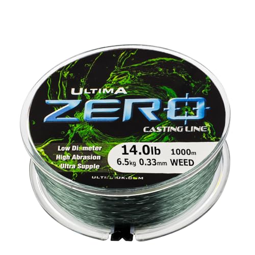 Ultima Power Carp Zero Karpfen-Hauptlinie, Weed, 14lb von Ultima