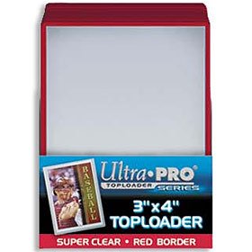 2 Ultra Pro Regular Top laderrreihe rot Bordüre 25 CT Packungen – 2 Packungen (50 toploaders) 81159 von Ultra Pro