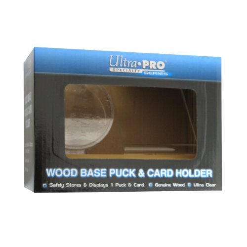Ultra Pro Puck & Card Halter aus hellem Holz von Ultra Pro