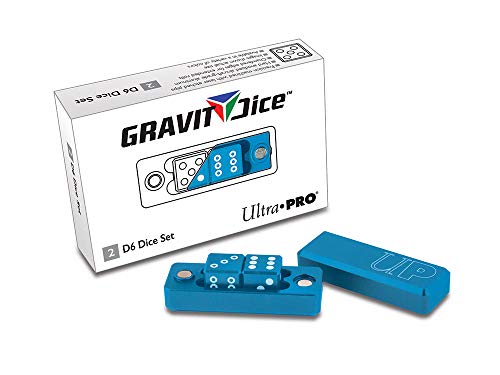 Ultra Pro Unisex D6 Gravity Würfel, Kobalt, 2 Stück, 7,6 cm x 2,5 cm x 10,2 cm von Ultra Pro